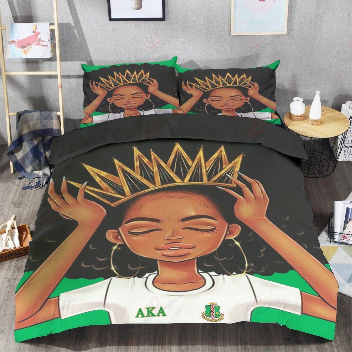 Alpha Kappa Alpha Bedding Set