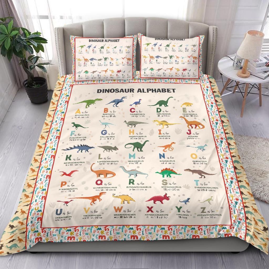 Alphabet Of Dinosaurs Bedding Set