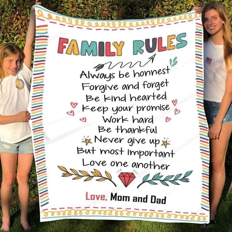 Always Be Honnest Forgive And Forget Printed Fleece Blanket