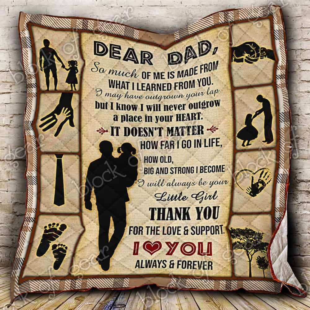 Always Be Your Little Girl Daddy GS-CL-LD2910 Quilt Blanket