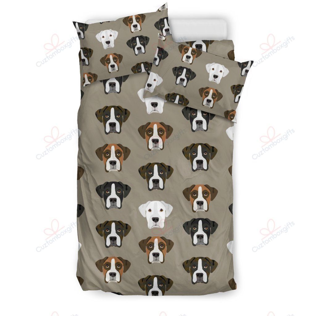 Amazing Boxer Dog Pattern Bedding Set