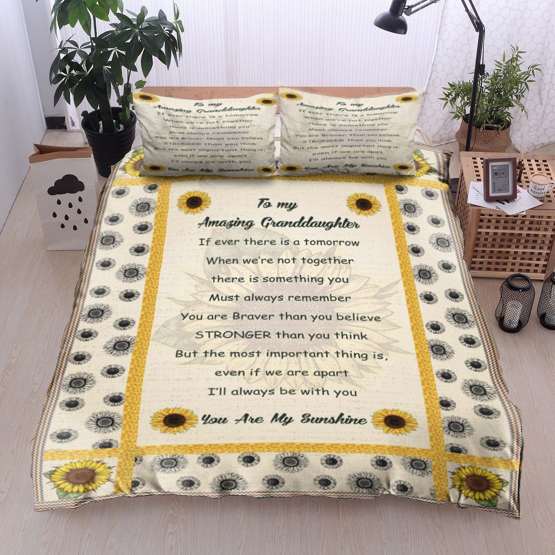 Amazing Daughter You Re My Sunshine Bedding Set