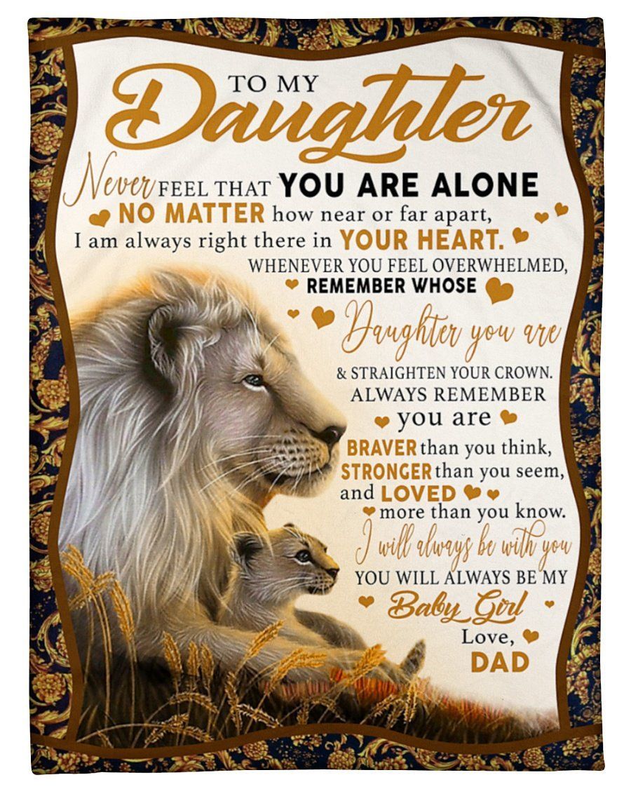 Amazing Gift For Daughter Never Walk Alone Fleece Blanket