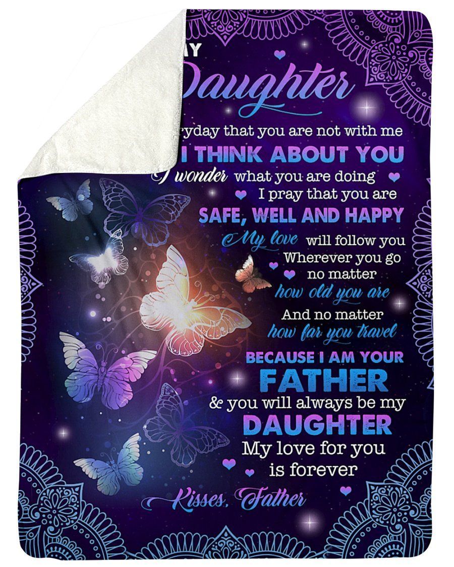 Amazing Gift For Daughter No Matter How Old You Are Fleece Blanket Sherpa Blanket