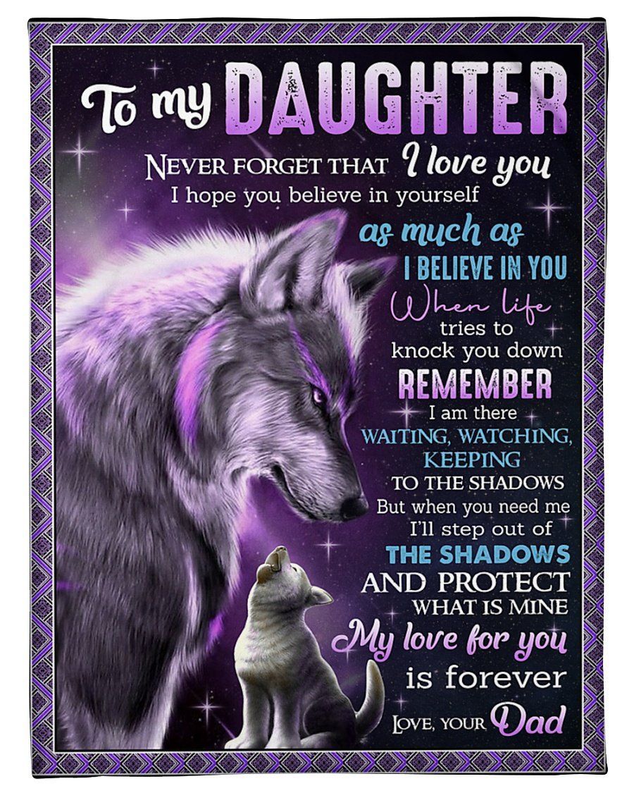 Amazing Present For Daughter From Dad I Believe In You Fleece Blanket Fleece Blanket