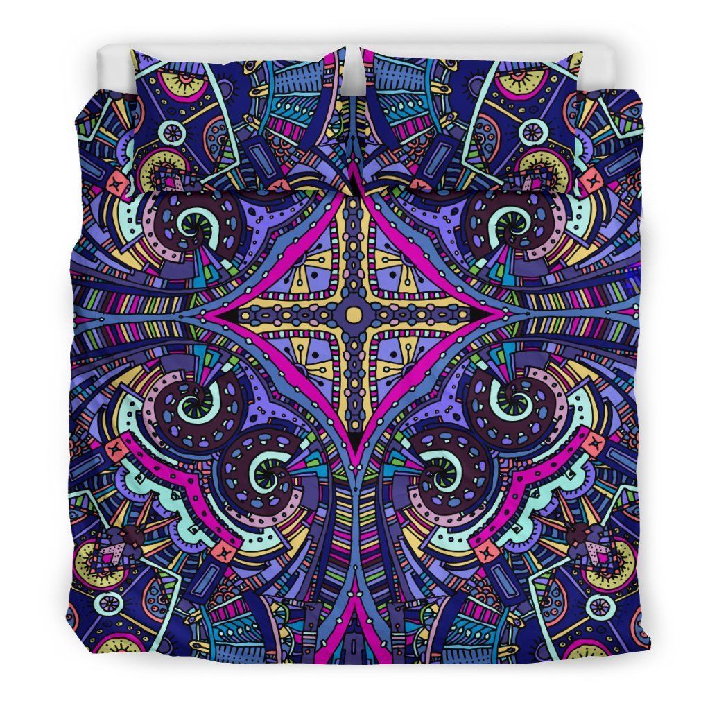 Amazing Purple Night Sky Printed Bedding Set