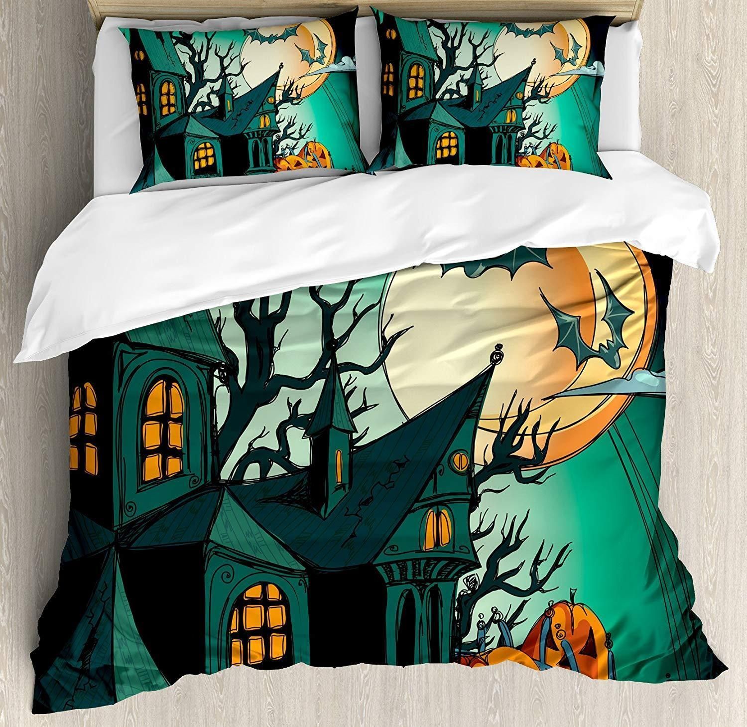Ambesonne Halloween Decorations Bedding Set
