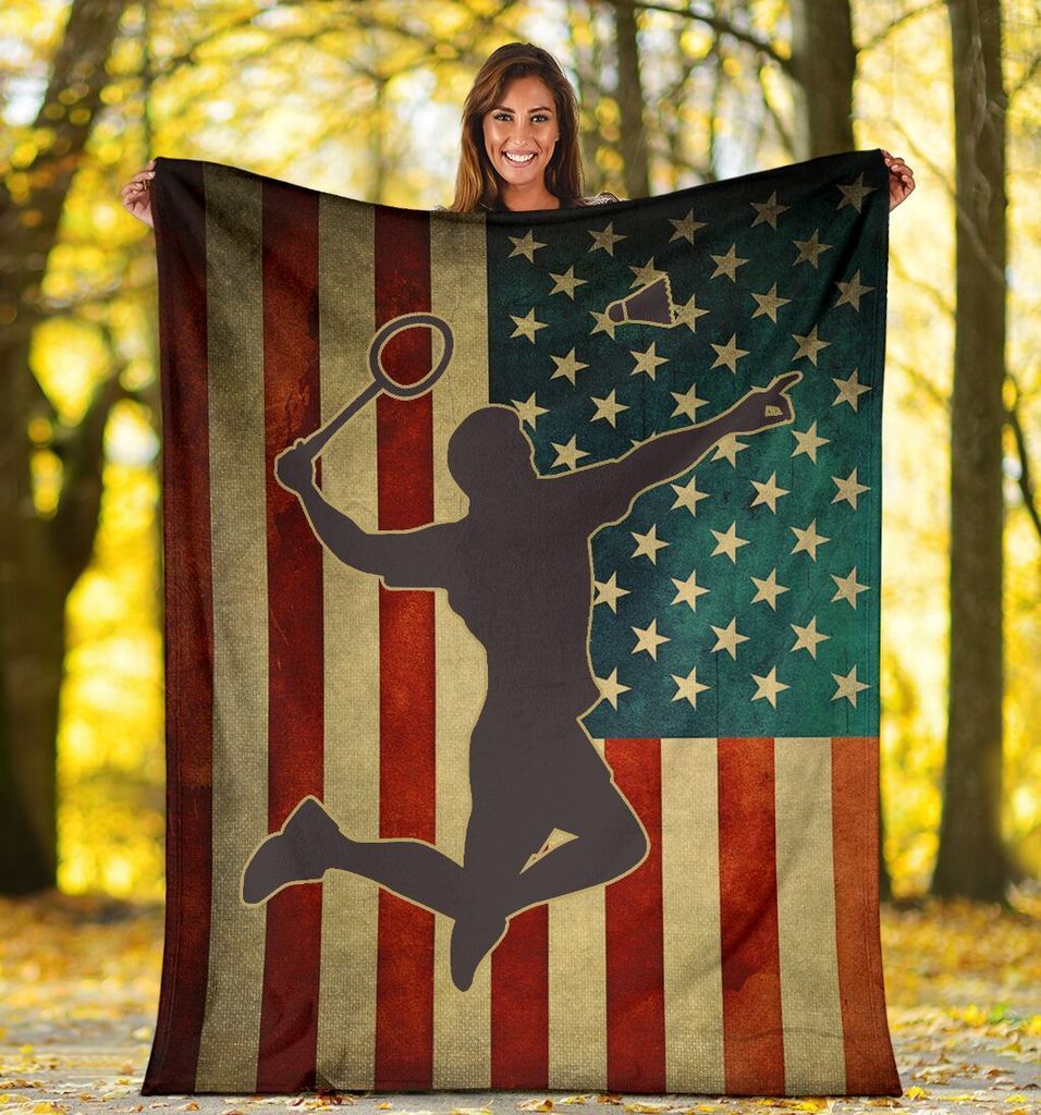 America Badminton Sherpa Fleece Blanket