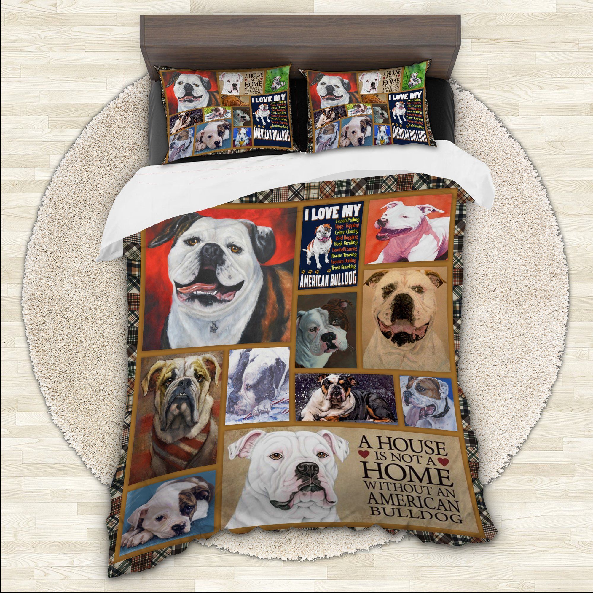 American Bulldog Bedding Set