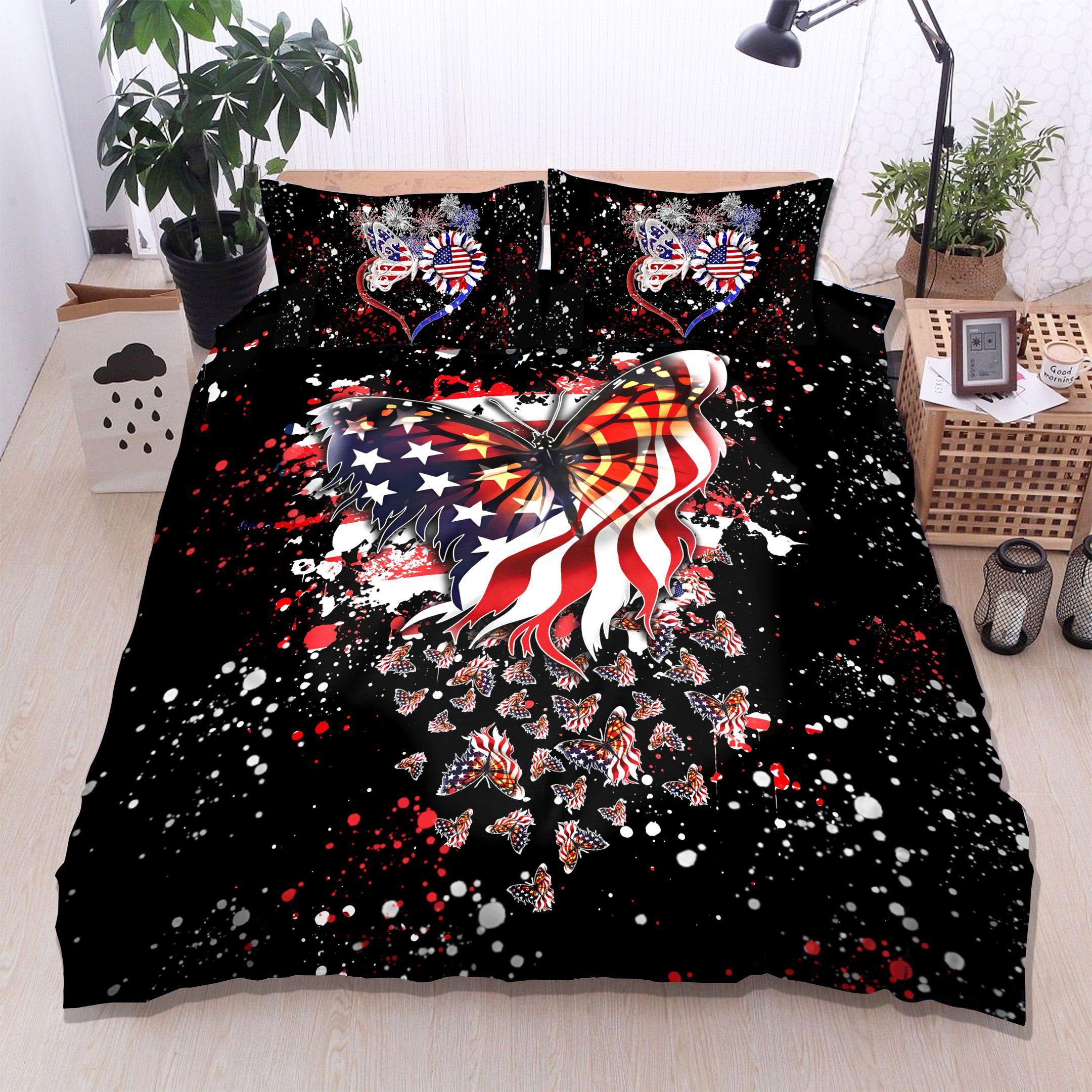 American Butterfly Bedding Set