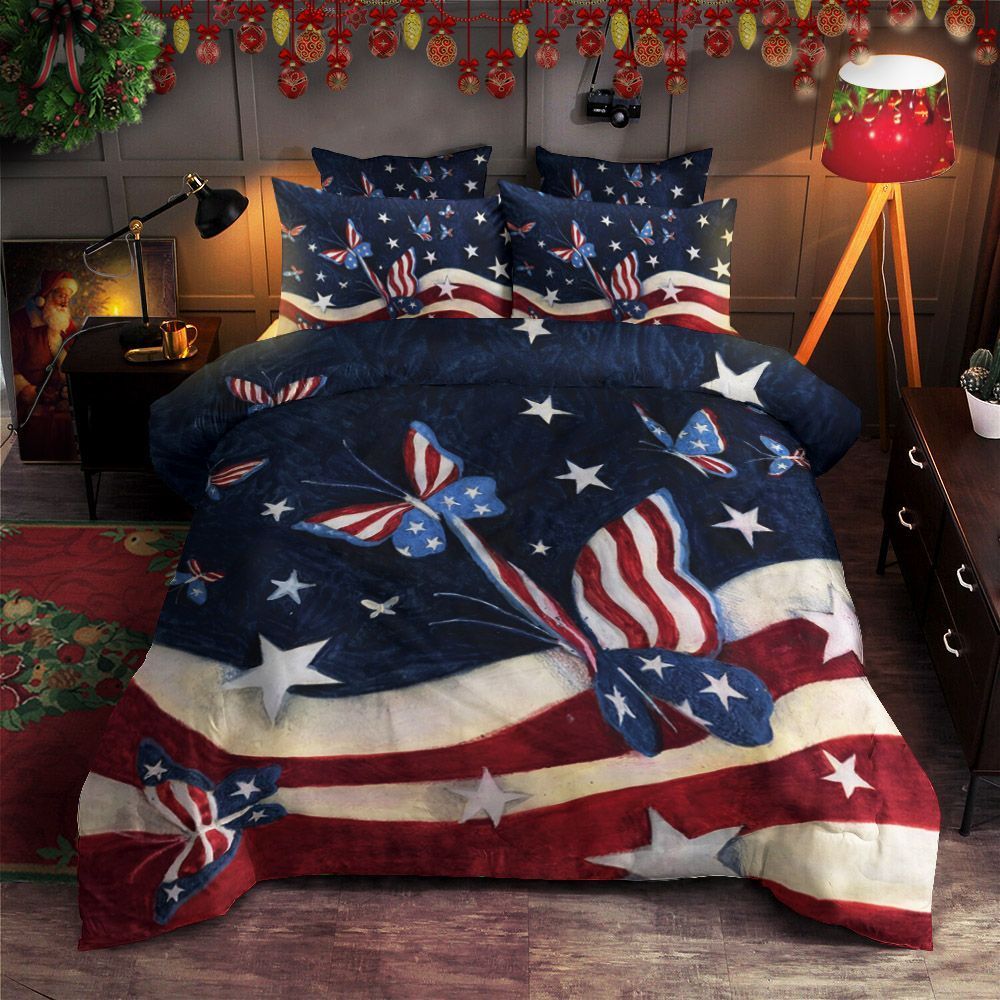 American Butterfly Bedding Set