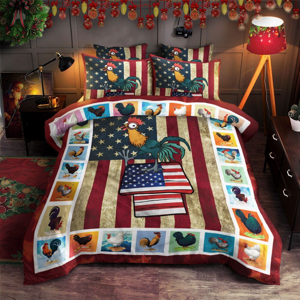 American Chicken Bedding Set