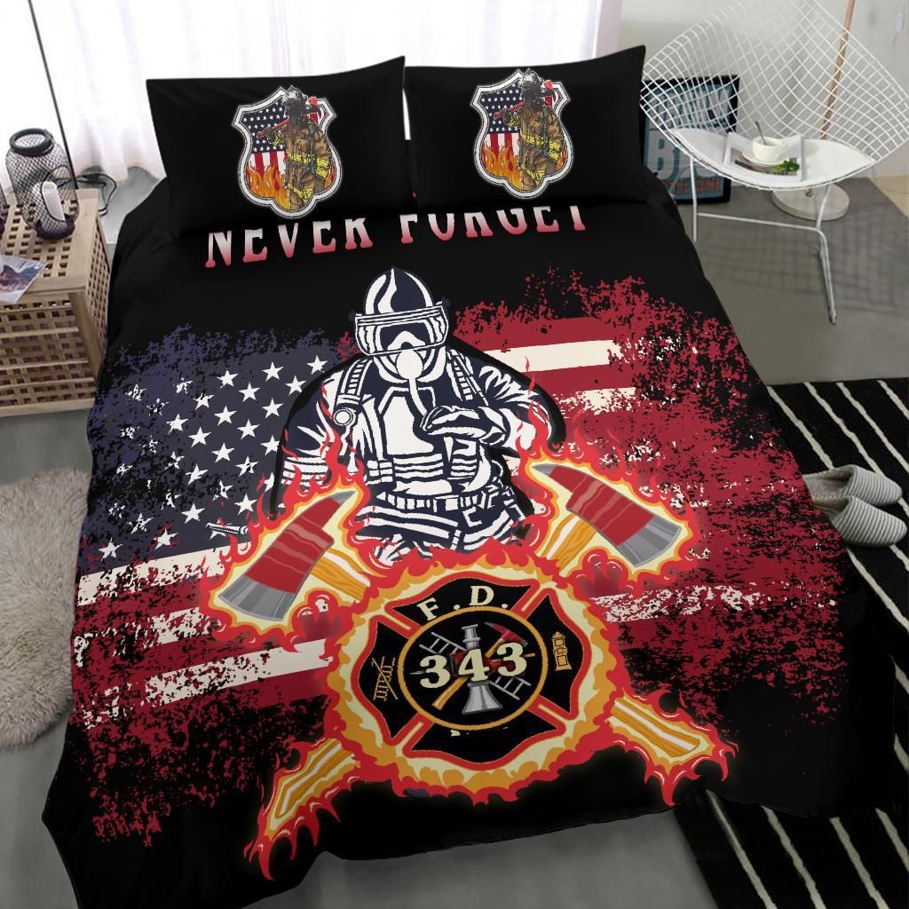 American Firefighters Bedding Set