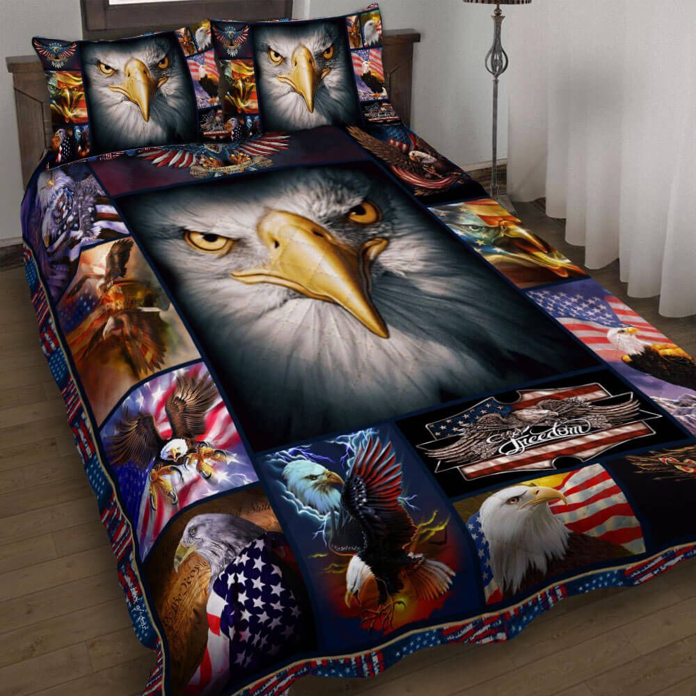 American Flag Eagle Bedding Set
