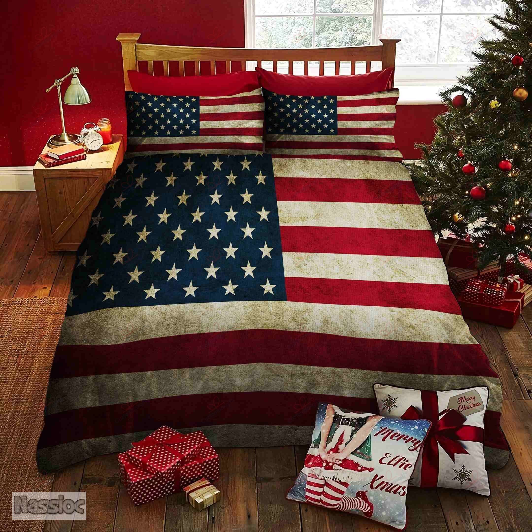 American Flag Bedding Set