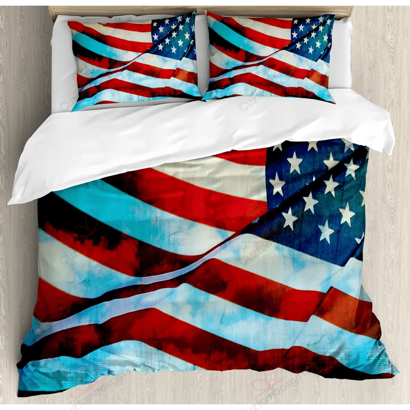 American Flag Bedding Set