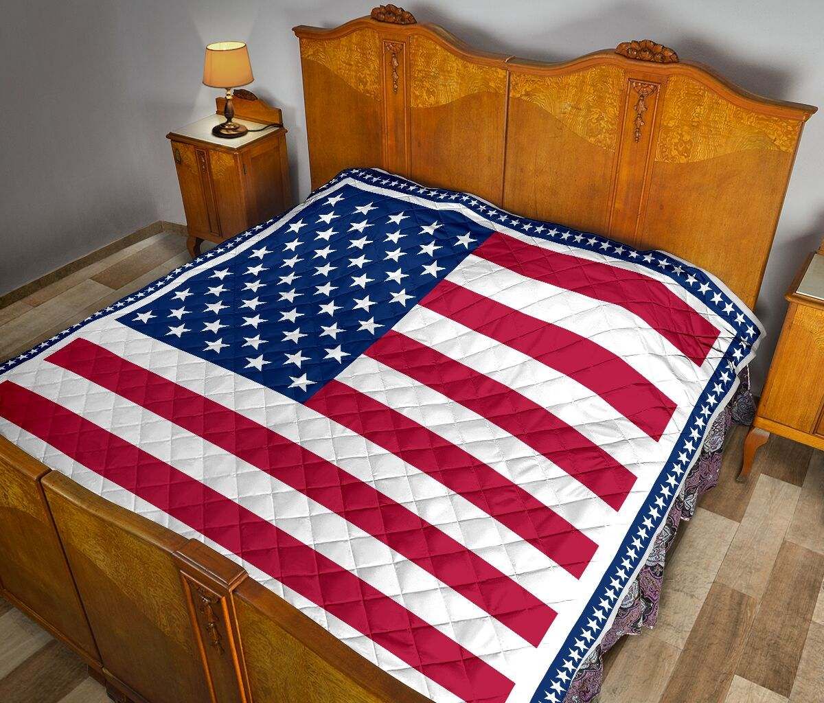 AMERICAN FLAG QUILT KD DHC281111053DD