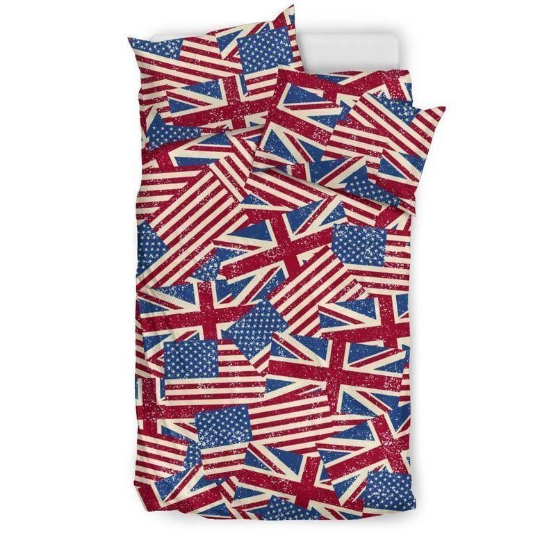 American Flag Vintage Abstract Bedding Set