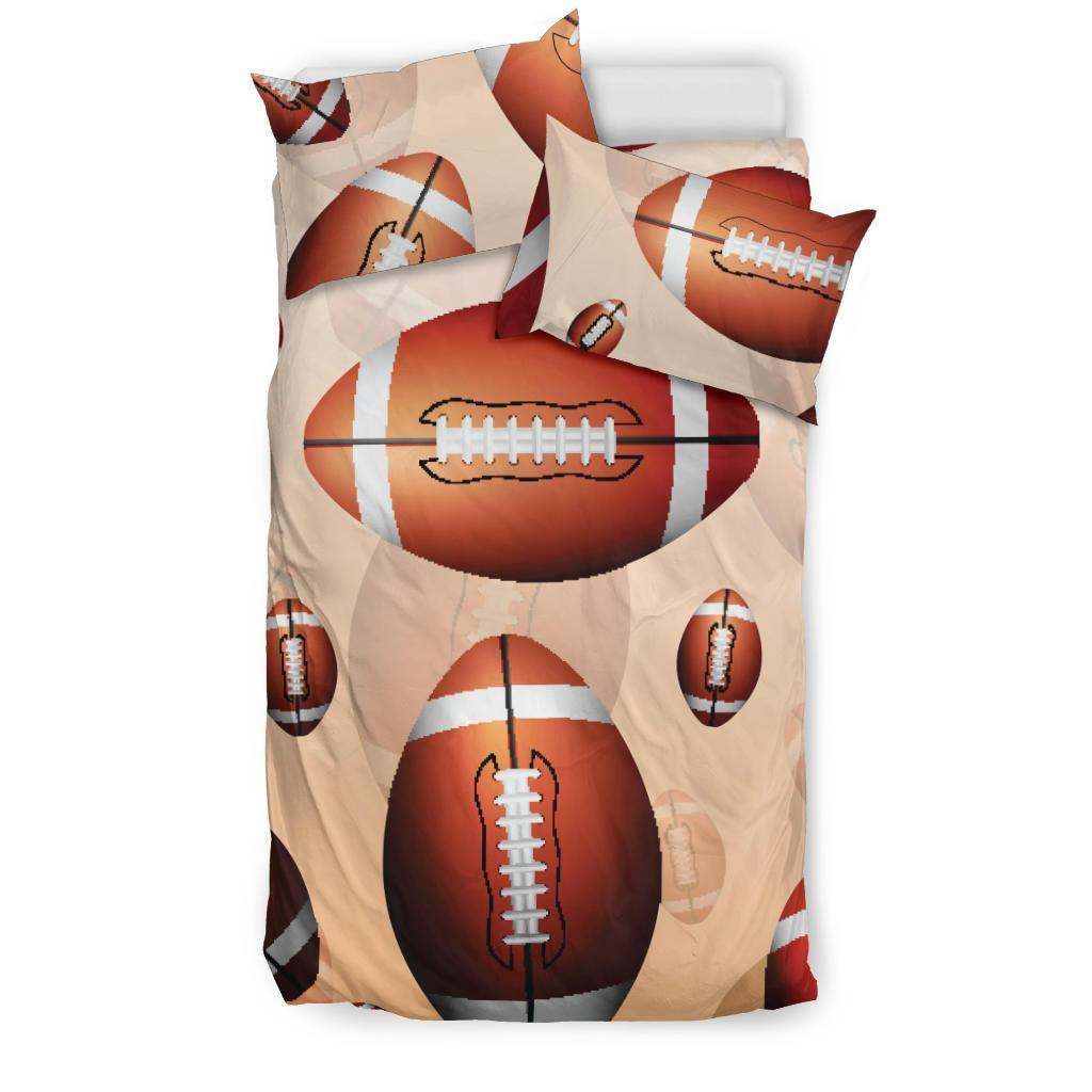 American football ball design pattern Bedding Set