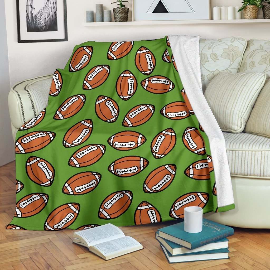 American Football Sherpa Fleece Blanket