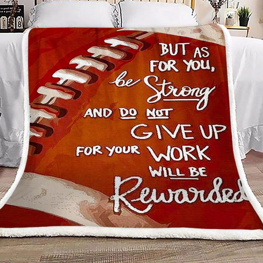 American Football Sherpa Fleece Blanket