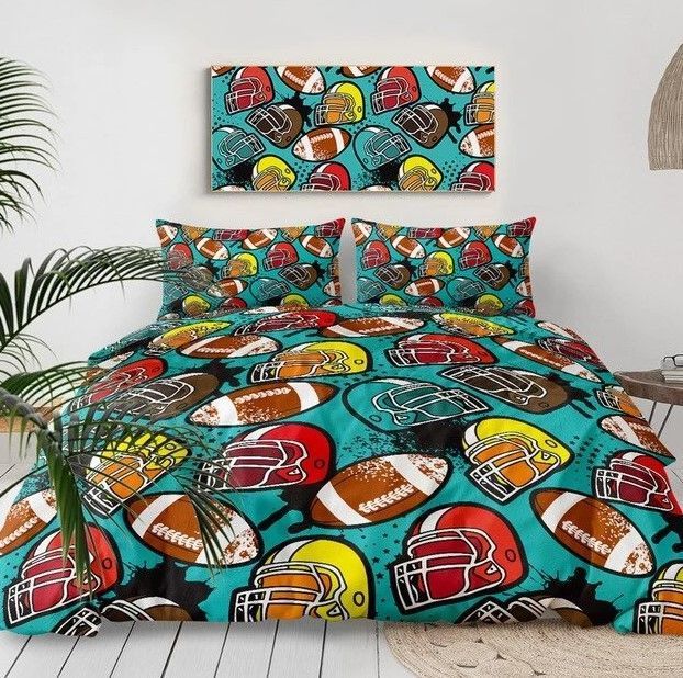 American Football Helmet Bedding Set