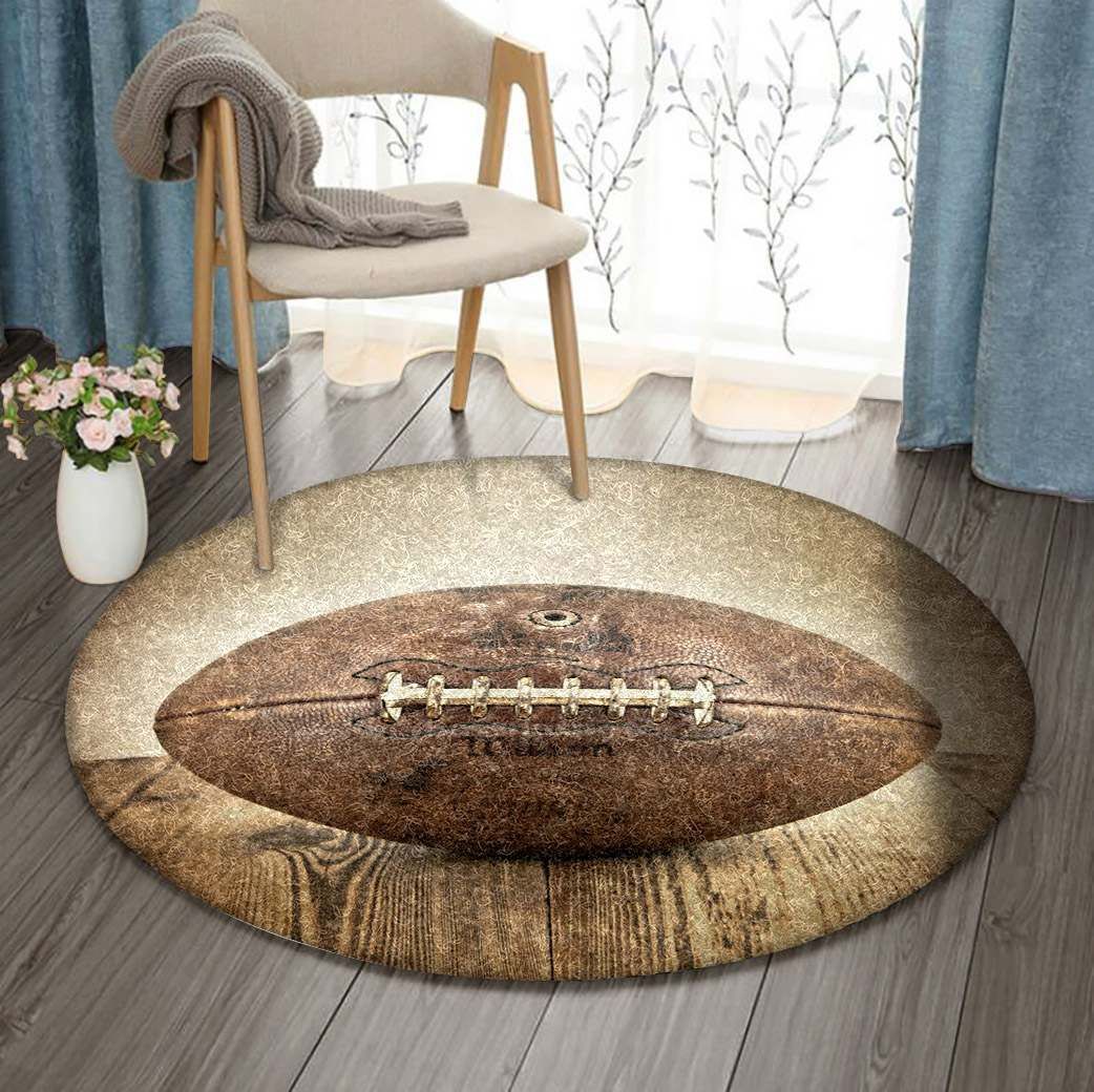 American Football Round Carpet