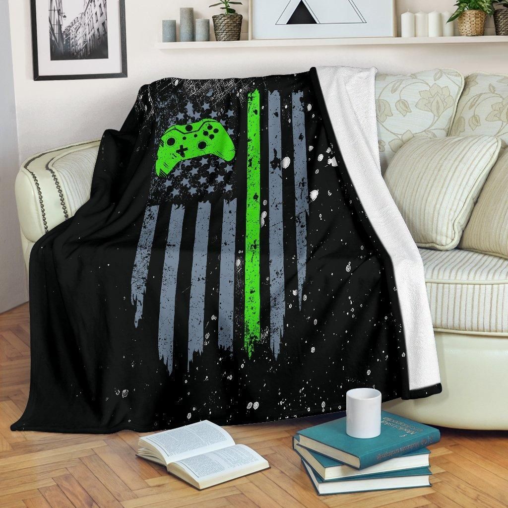 American Gamer Sherpa Fleece Blanket