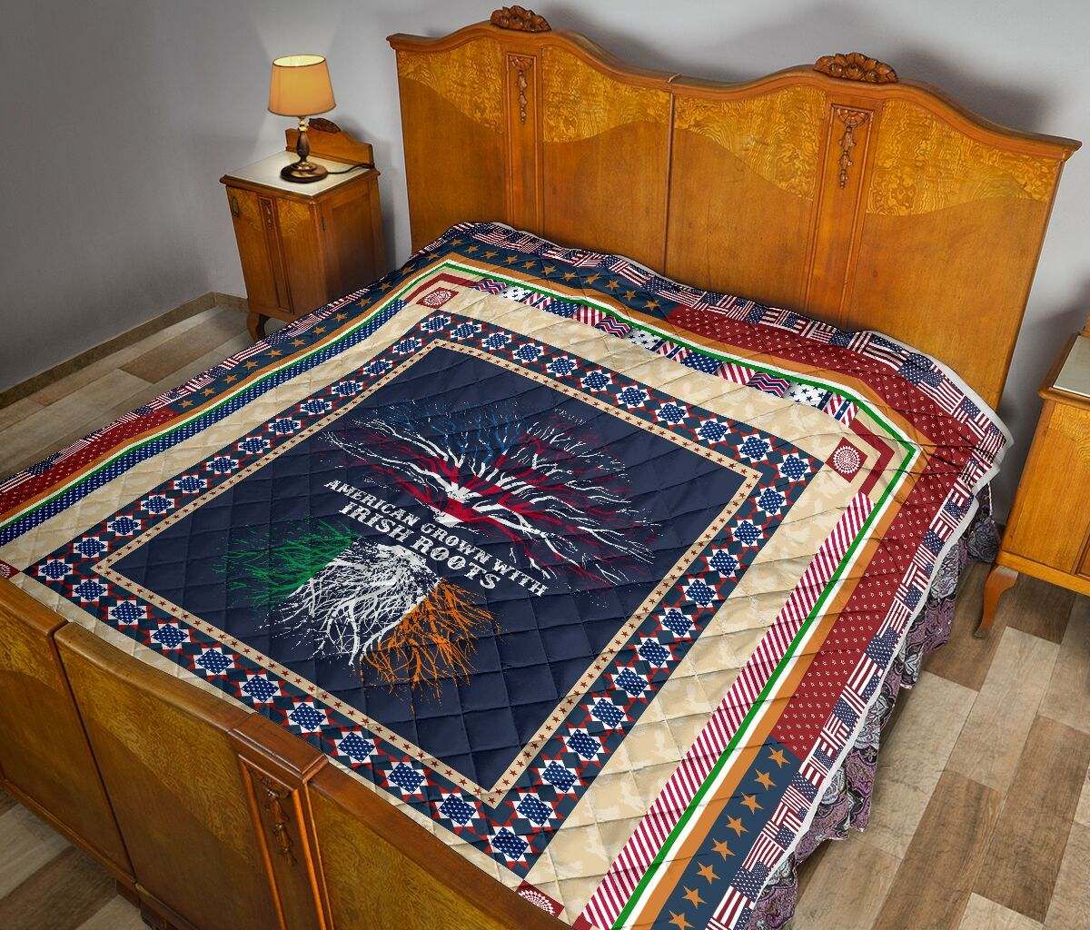 AMERICAN GROWN WITH IRISH ROOTS BLANKET DHC281110816DD