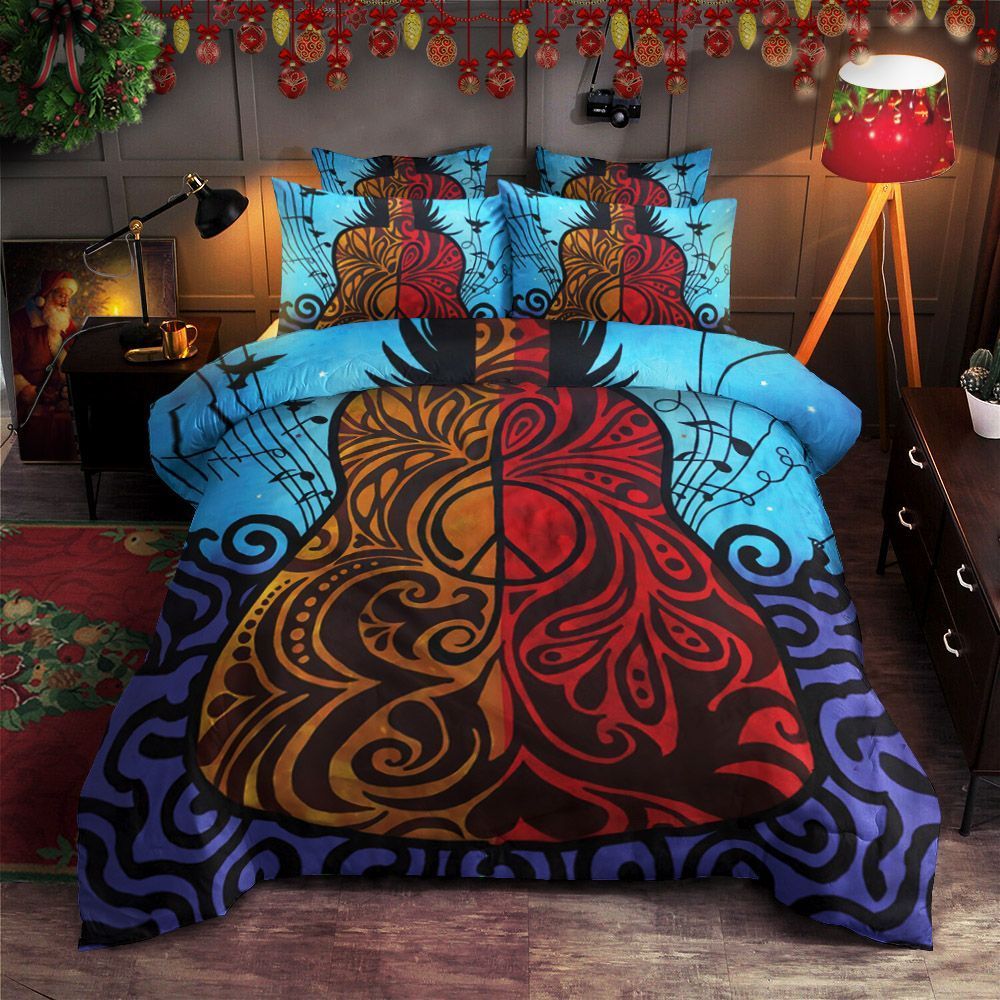 American Hippie Psychedelic Peace Bedding Set