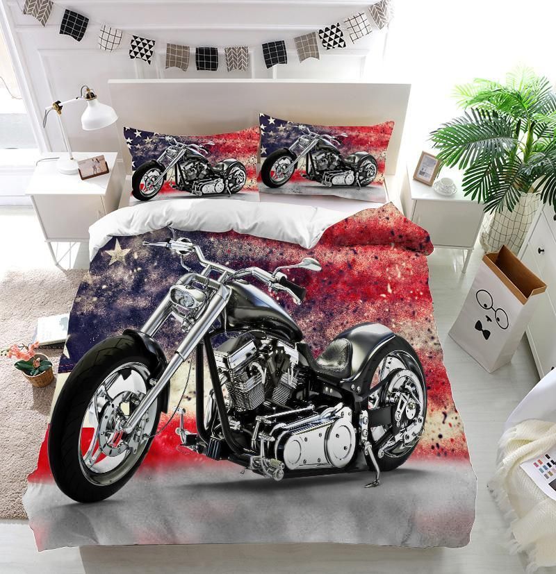 American motorcycle Bedding Set