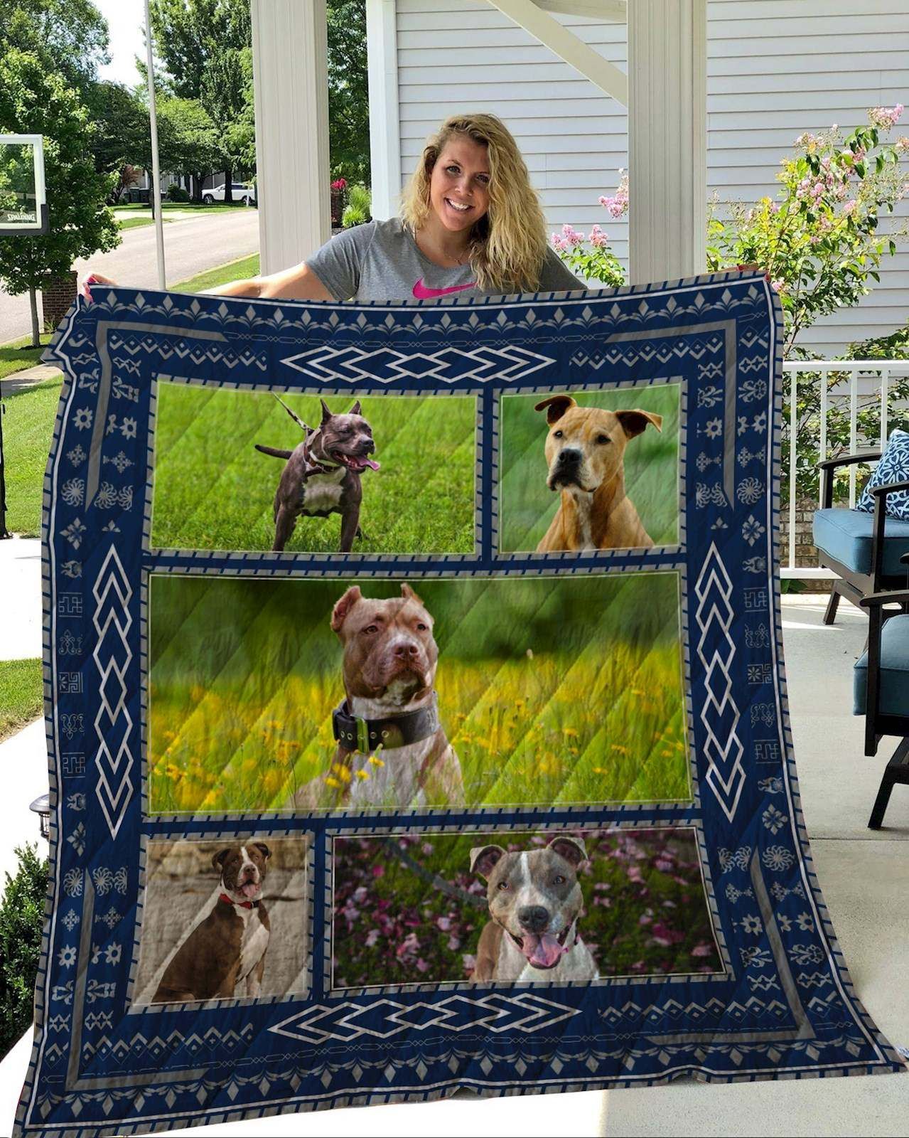 American Pit Bull Terrier Quilt Blanket DHC2911231VT