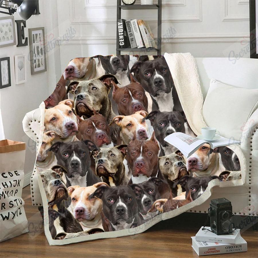 American Pit Bull Terrier Fleece Blanket
