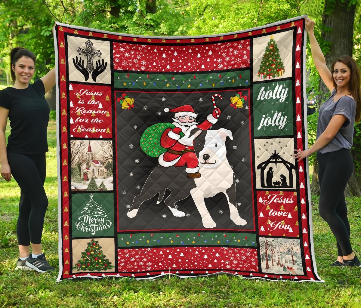 American Pitbull Terrier Quilt Blanket DHC13123759VT