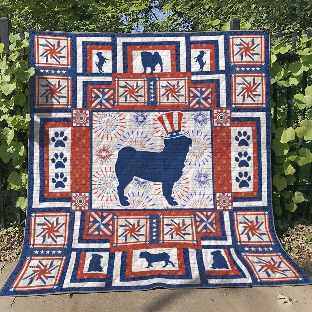 American Pug TL050602 Quilt Blanket