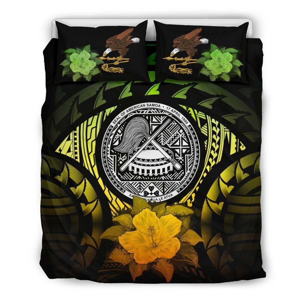 American Samoa Reggae Hibiscus Bedding Set