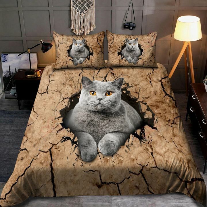 American Short Hair Cat Love Bedding Set