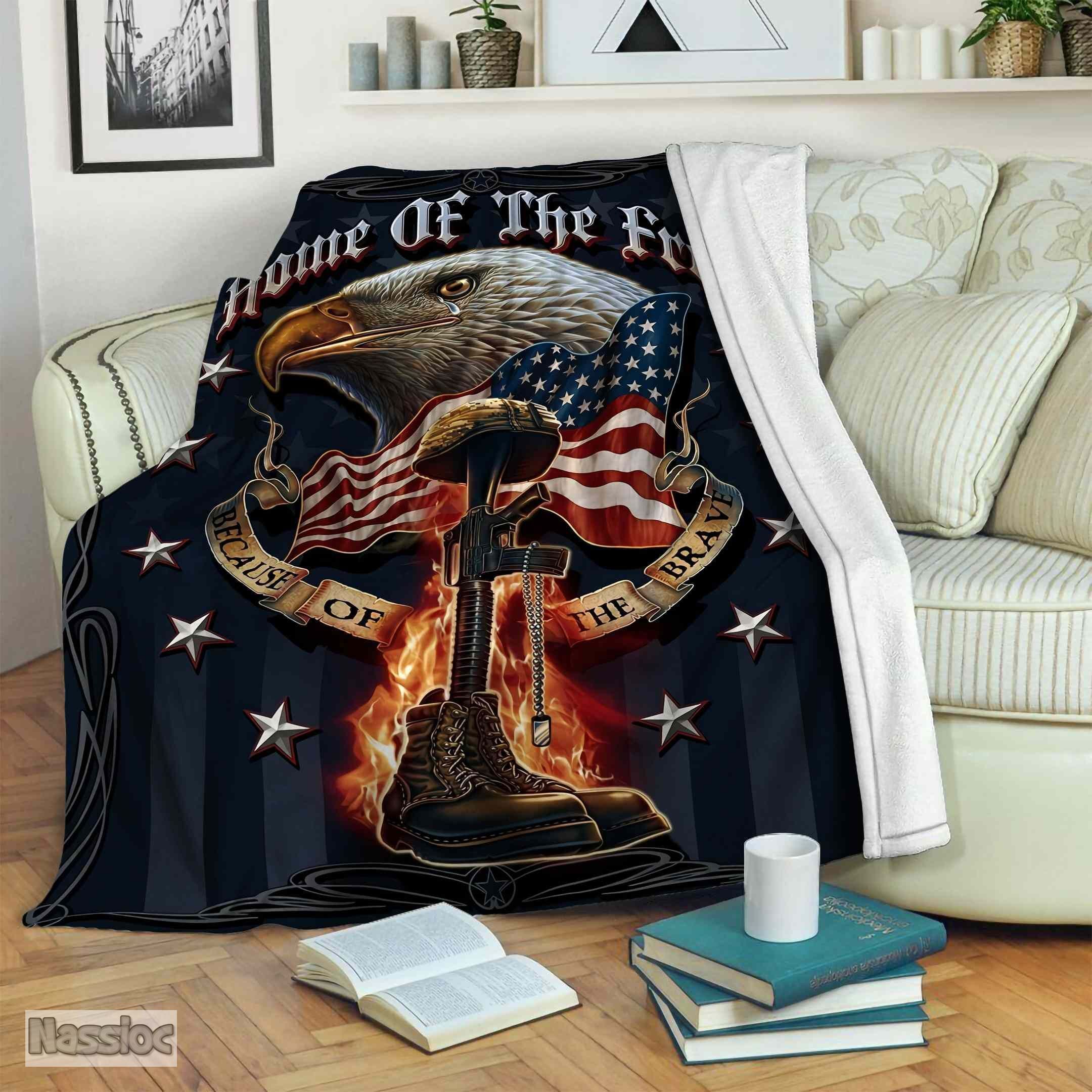 American Solider Fleece Blanket