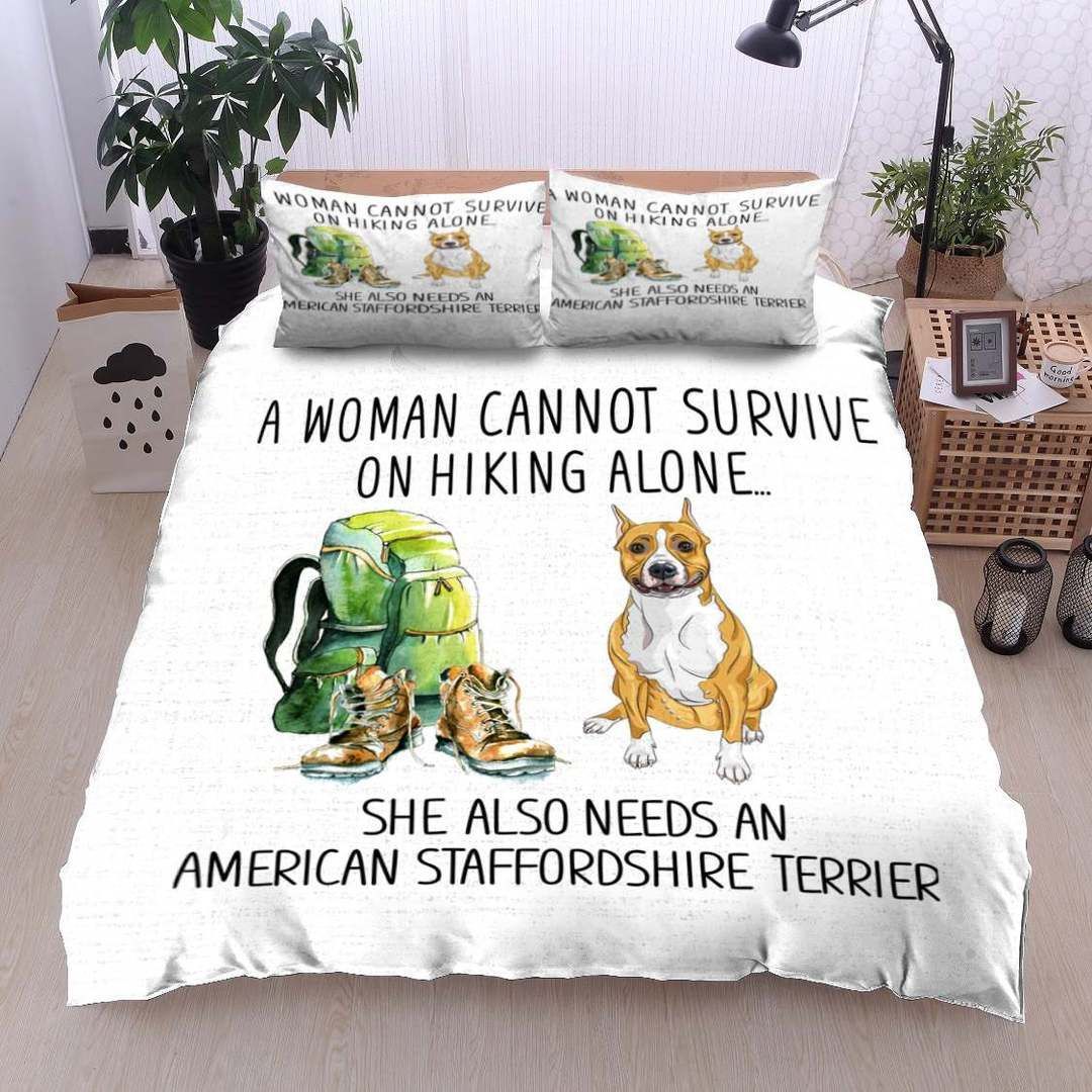American Staffordshire Terrier Hiking Bedding Set