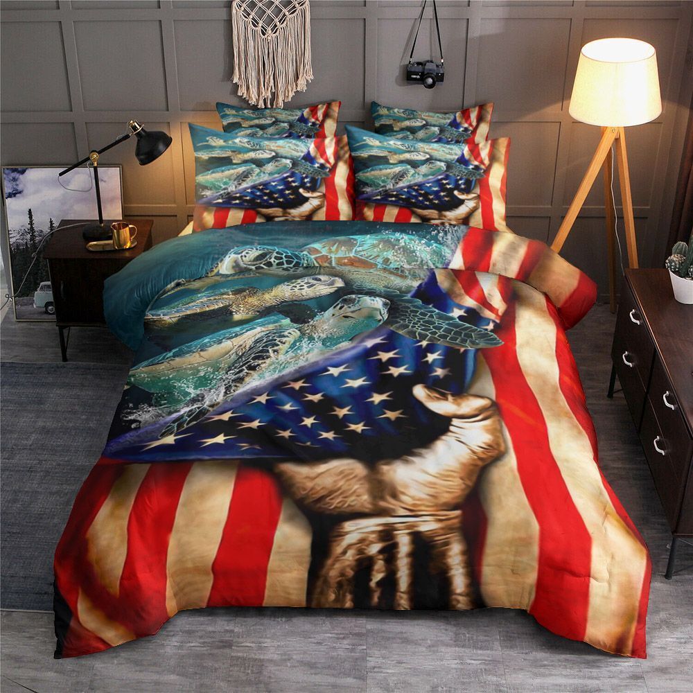 American Turtle Bedding Set