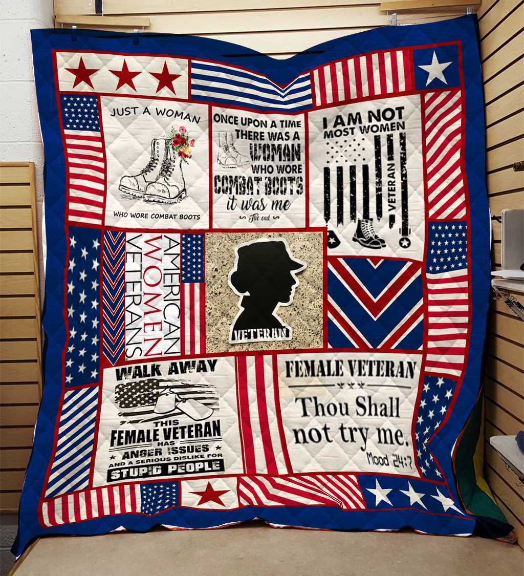 American Women Veteran Quilt Blanket Dhc03011074Dd