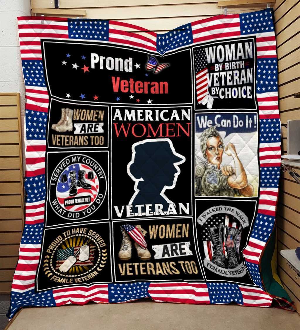 American Women Veteran Quilt Blanket Dhc03011076Dd