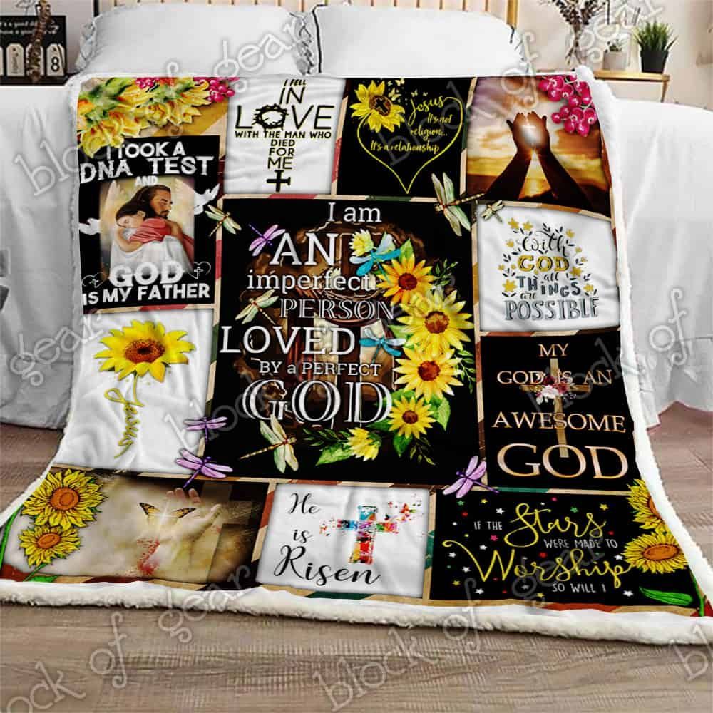 An Imperfect Person Loved By A Perfect God Fleece Blanket