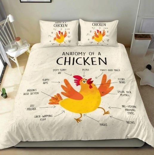 Anatomy Of A Chicken Bedding Set