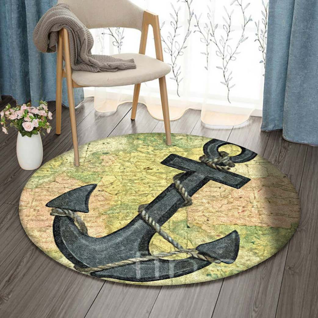 Anchor Round Carpet