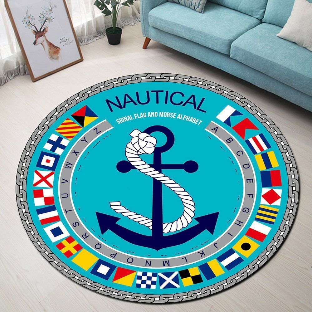 Anchor Round Carpet