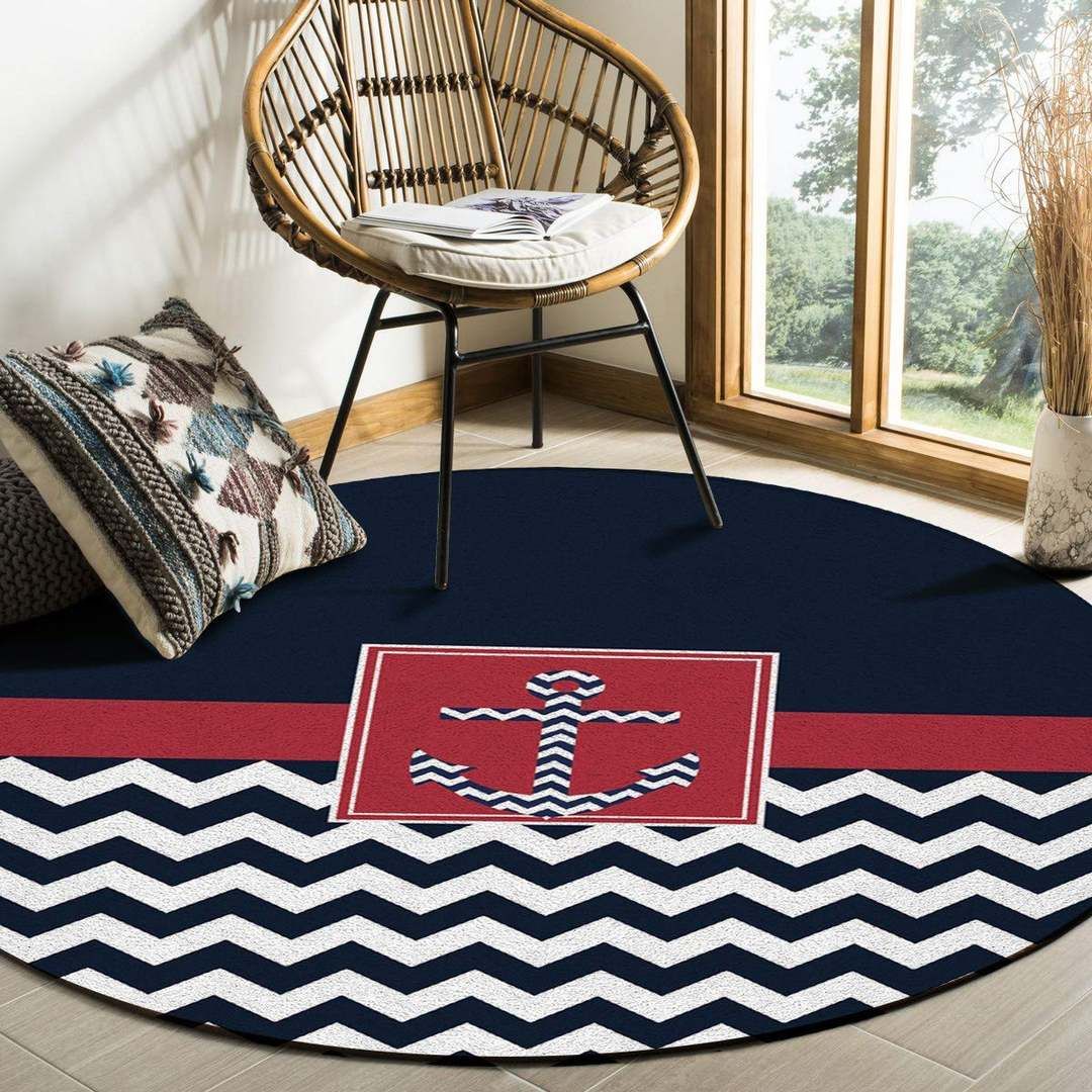 Anchor Round Carpet