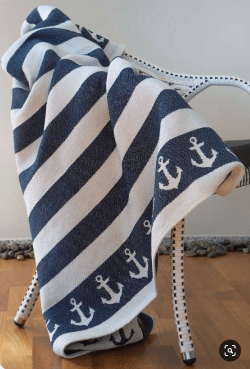 Anchor Sherpa Fleece Blanket