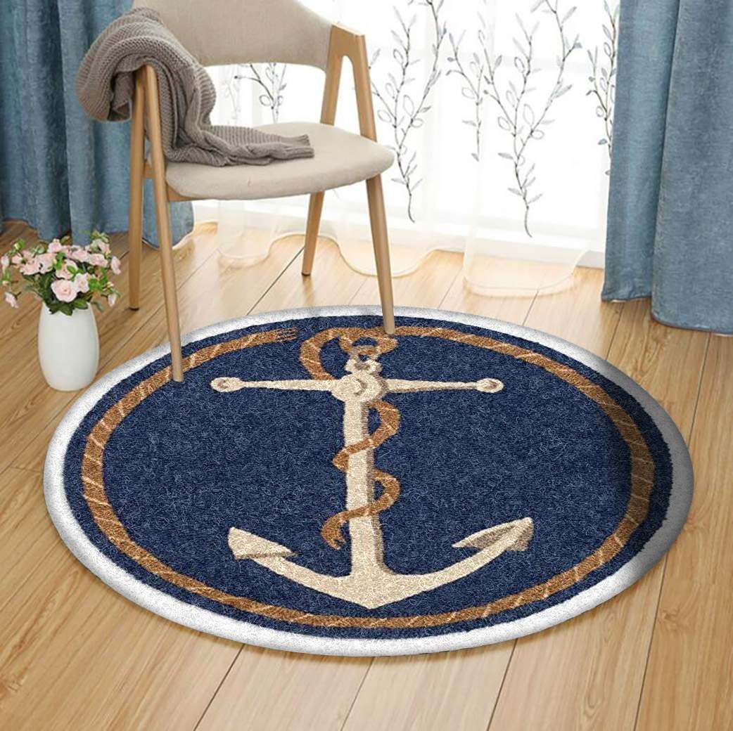 Anchor Round Carpet