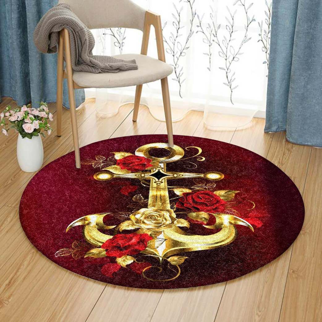 Anchor Golden Round Carpet